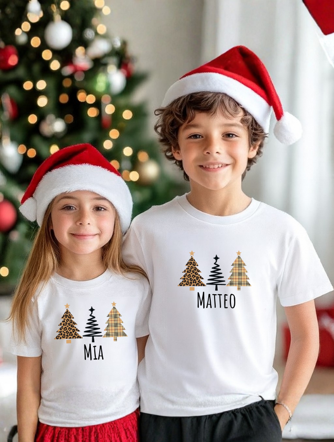 Christmas Couture Kids Tee - White