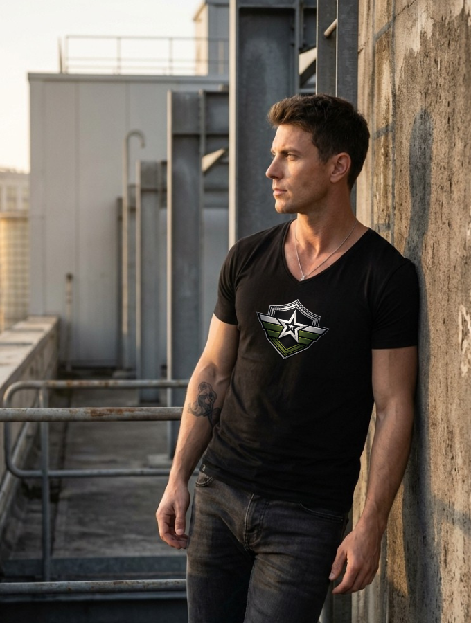 Aeronautica Tee - Militaire Series - VNeck