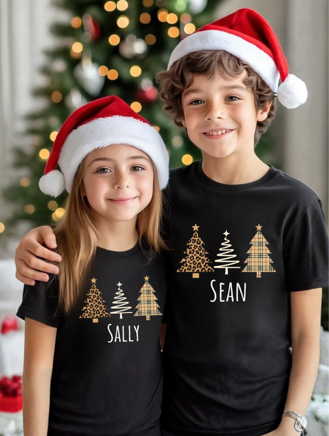 Christmas Couture Kids Tee - Black