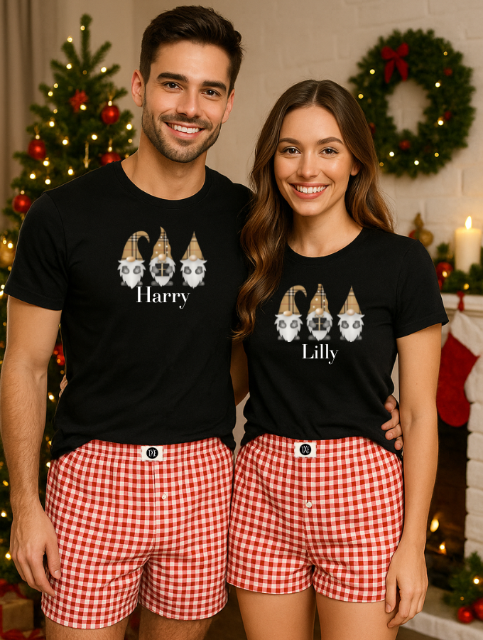 Candy Cane Shorts - Red - Unisex