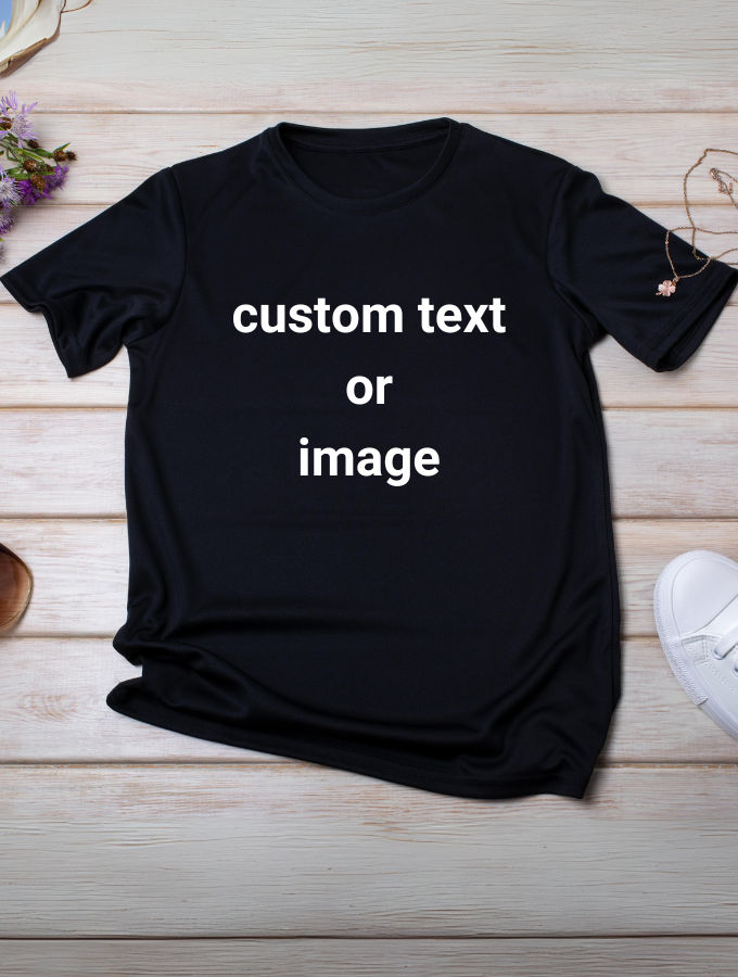 CUSTOM T SHIRT - BLACK - UNISEX