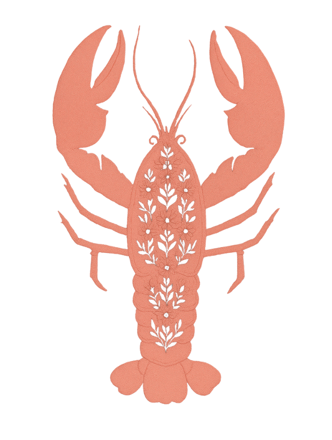 Lobster Luxe Tee - White