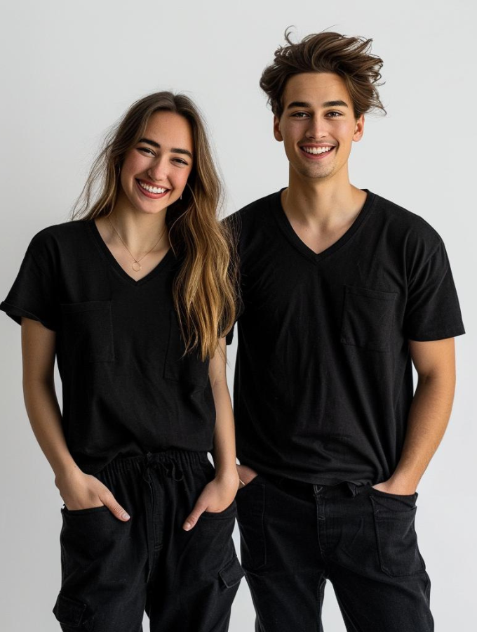 CUSTOM T SHIRT - BLACK - UNISEX