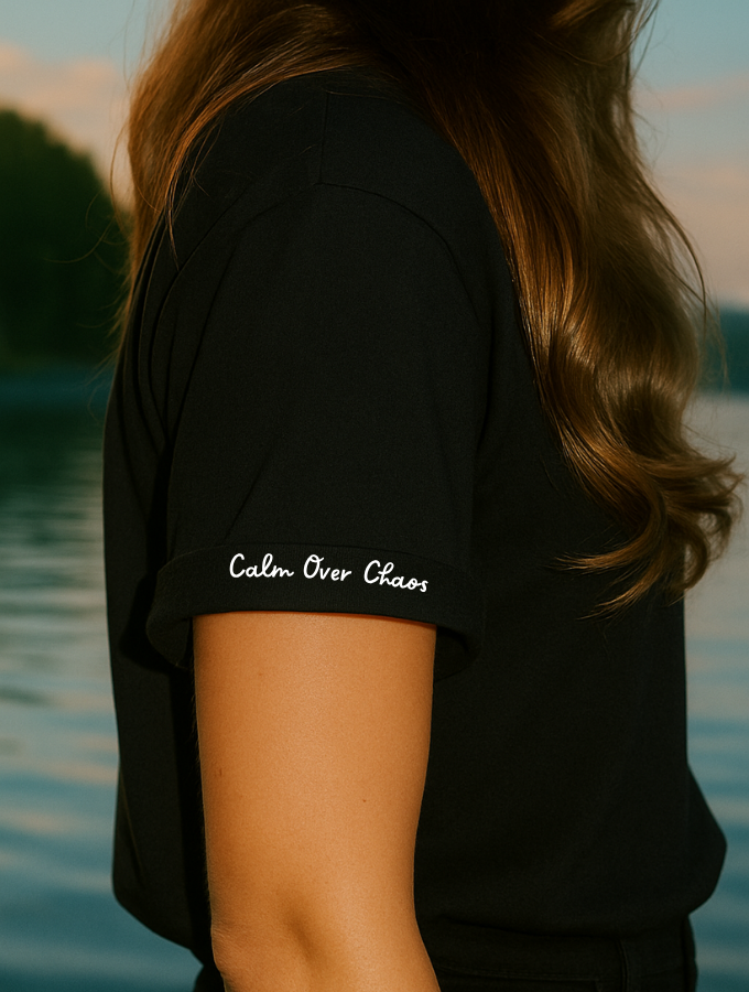 Let Them Tee - Vneck - Black