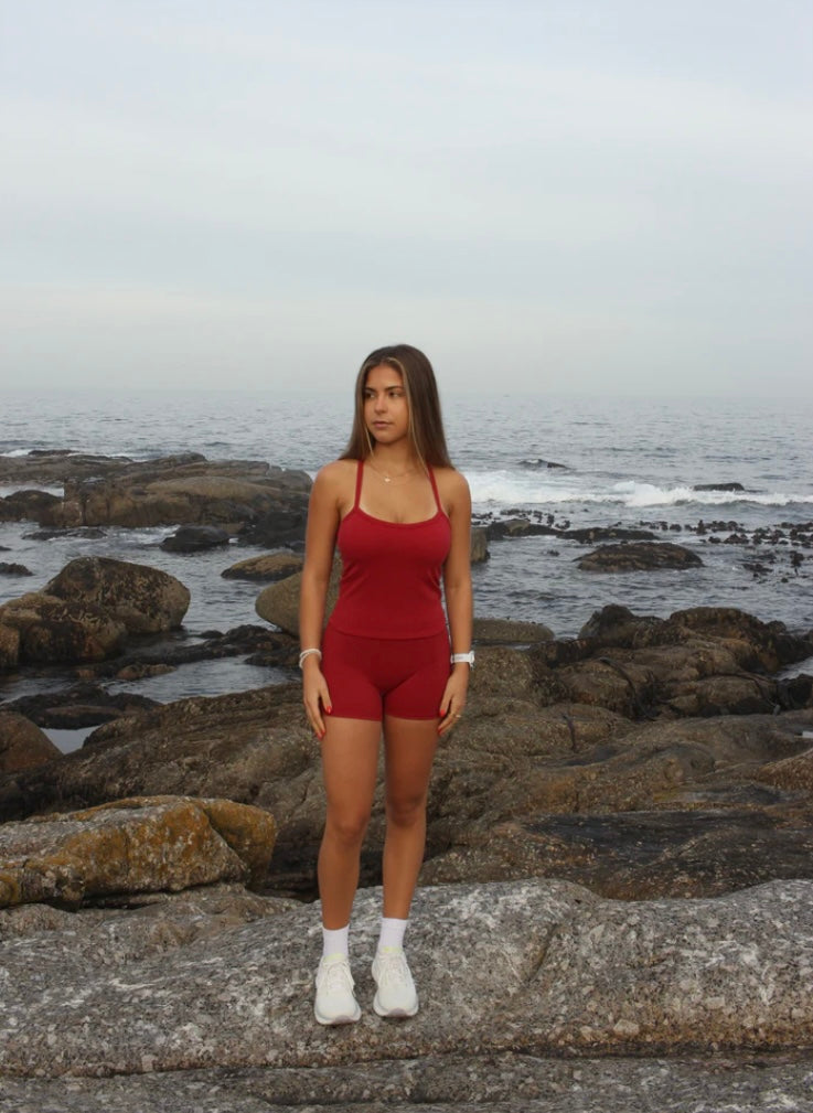 Serenity Cami Tank - Cherry
