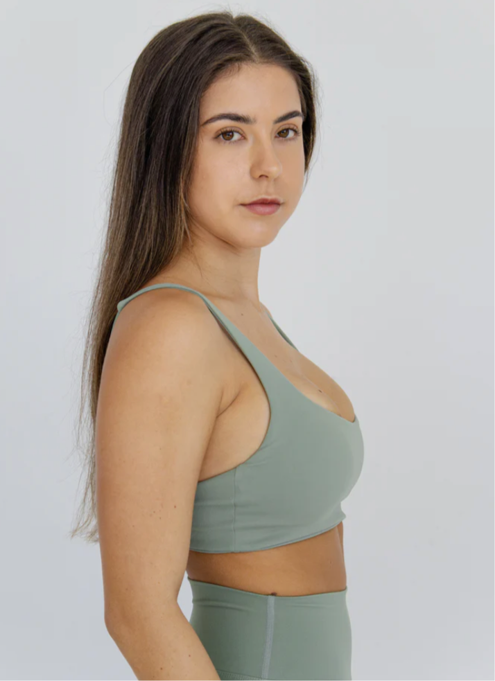 Mikro Short Crop - Sage Green