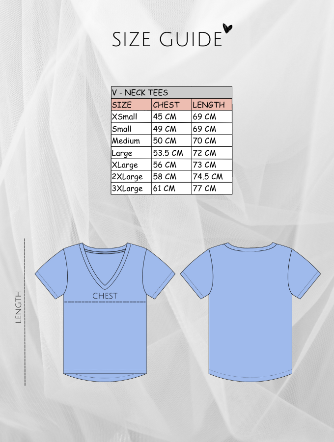 Let Them Tee - Vneck - Black