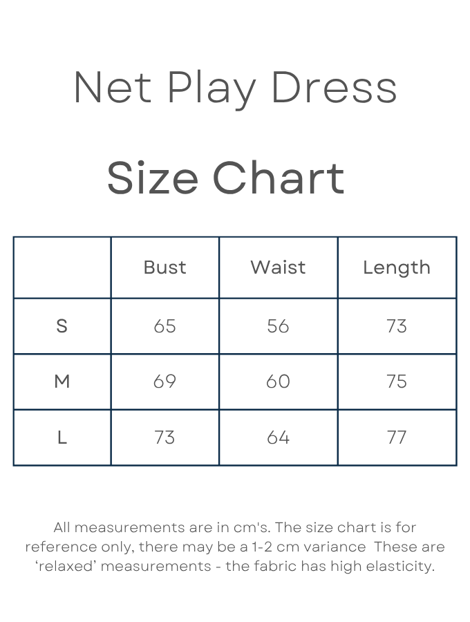 Net Play Dress - Stone