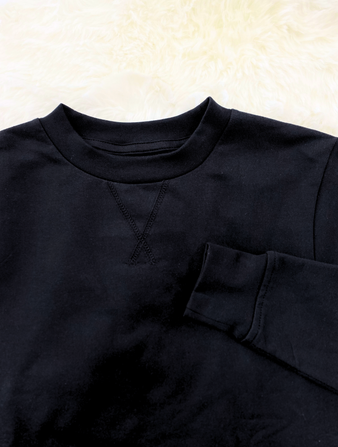 LEOPARD LEGACY SWEATER - BLACK