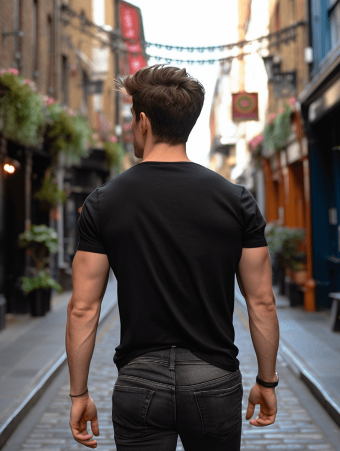 AERONAUTICA TEE - MILITAIRE SERIES - BLACK - TONED
