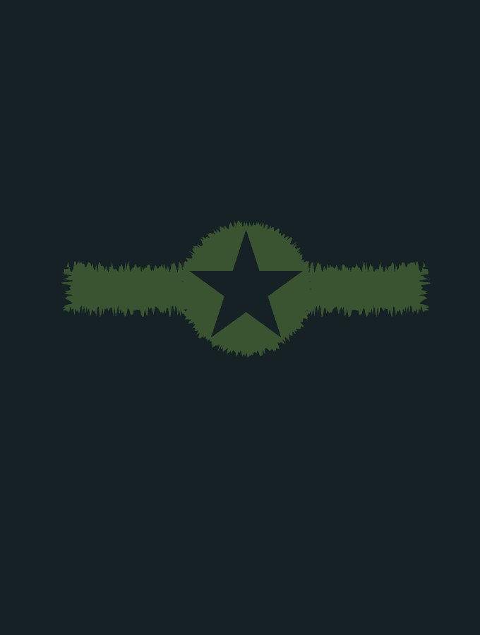 COMBAT TEE - MILITAIRE SERIES- BLACK - TONED