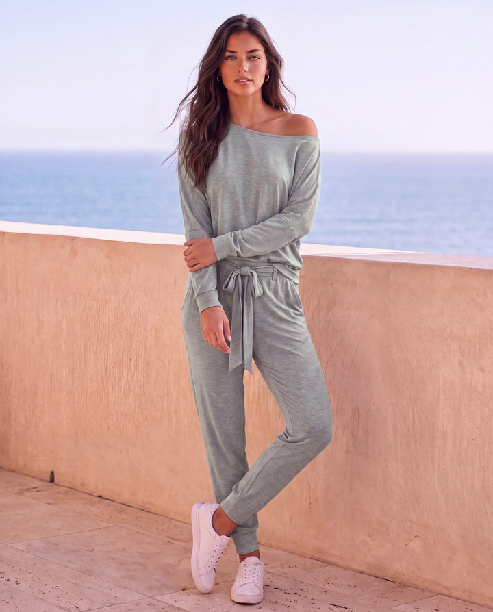 The Willow Lounge Set - Grey Melange