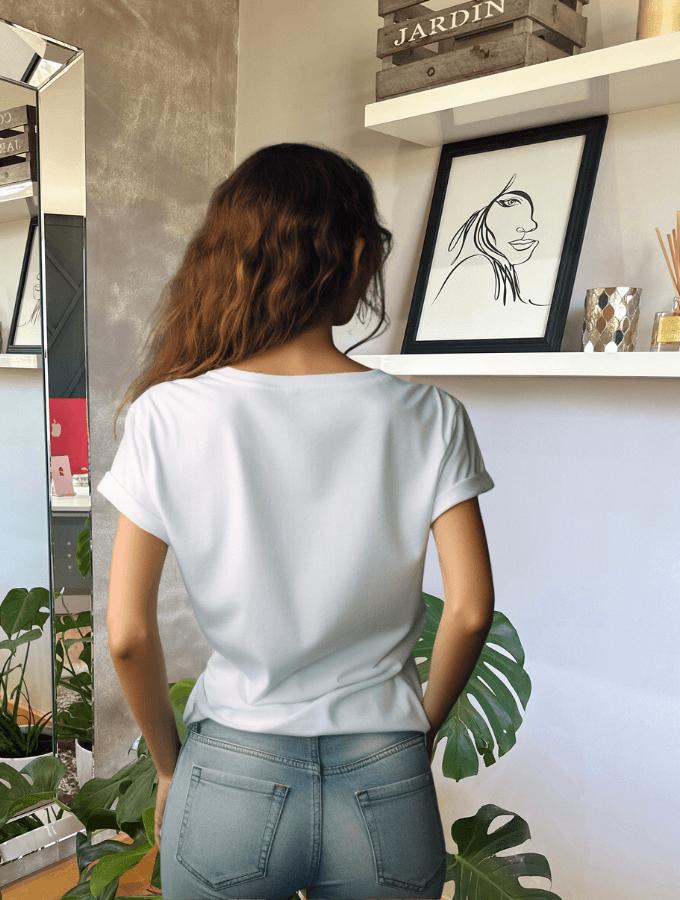 DRAGON FLY OVERSIZED TEE - WHITE - TONED