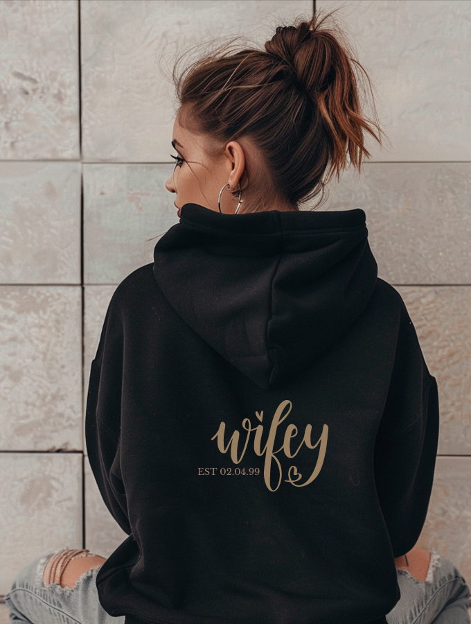 WIFEY HOODIE - BLACK