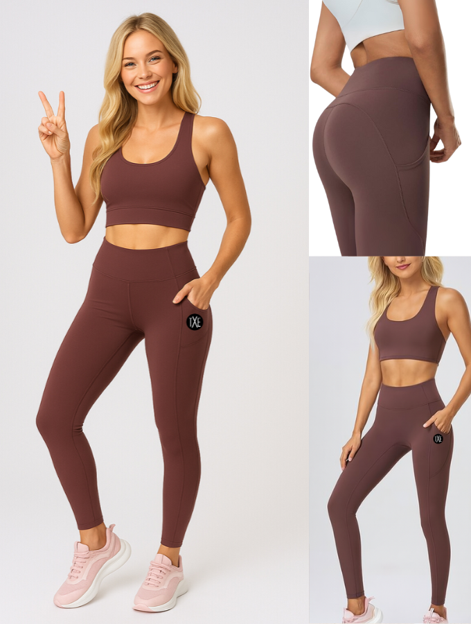 Active Contour Leggings - Cocoa