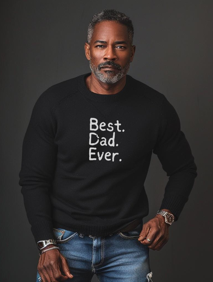 BEST DAD SWEATER - BLACK
