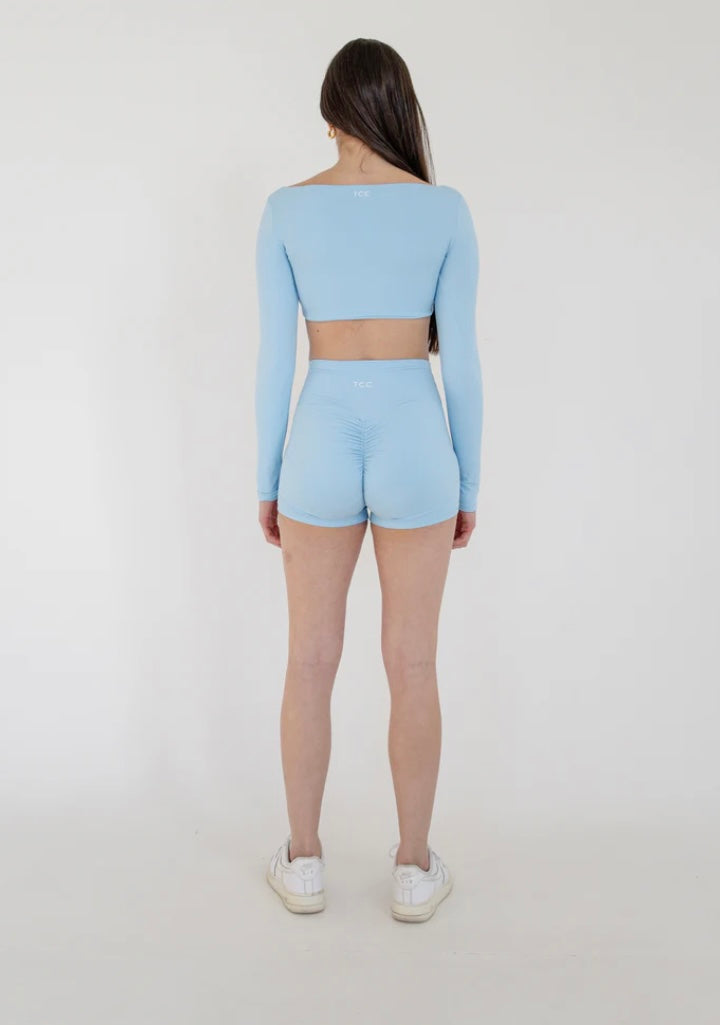 Mystique Long Crop -Ice Blue