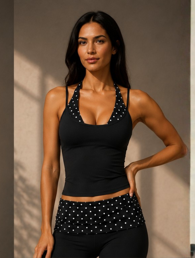 Noir Dot Top