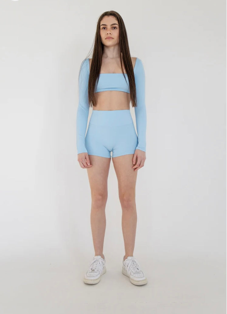 Mystique Long Crop -Ice Blue