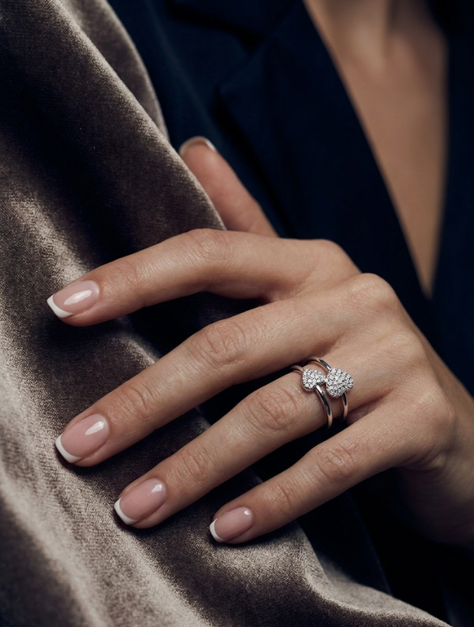 Pavé Heart Ring