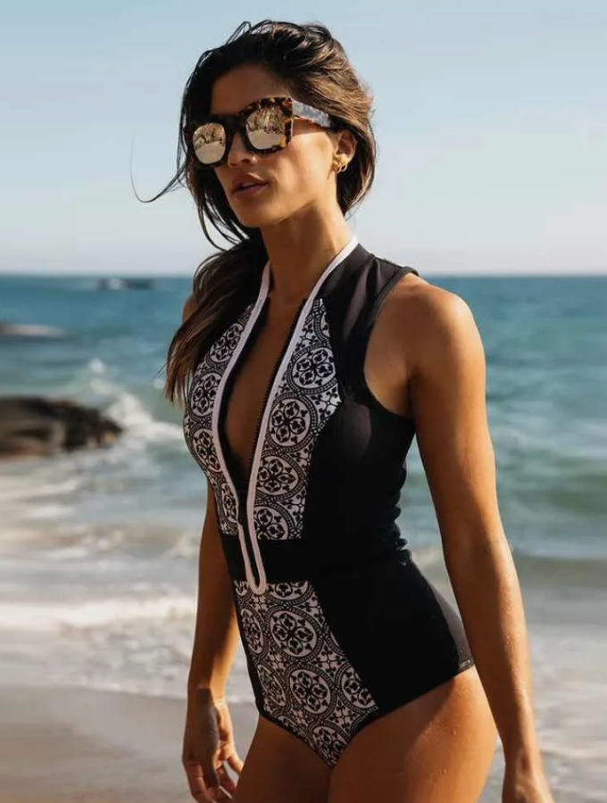 Mosaic Halter One Piece