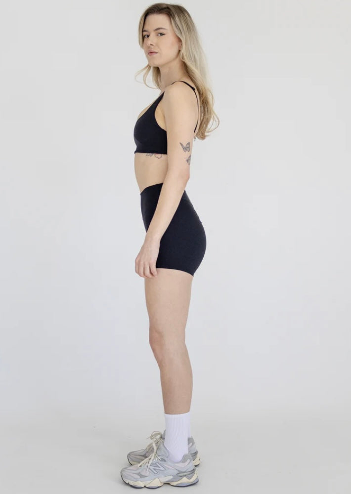 Mikro Short Crop - Black
