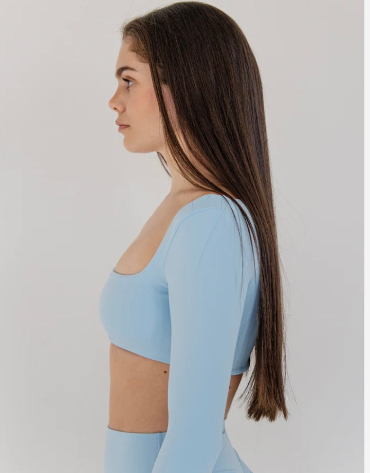 Mystique Long Crop -Ice Blue