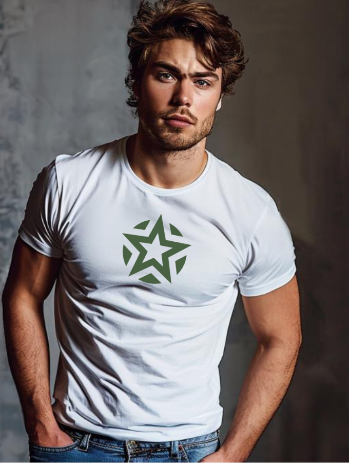 ROUGE ROUNDNECK TEE - MILITAIRE SERIES - WHITE