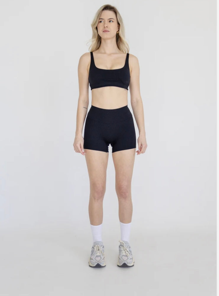 Mikro Short Crop - Black