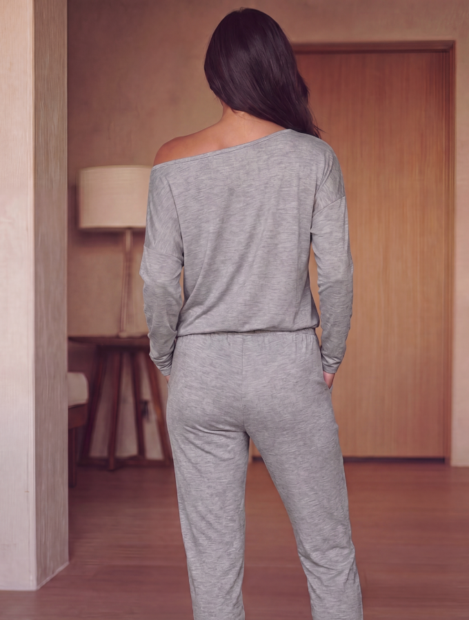 Luxe Lounge Set - Grey Melange
