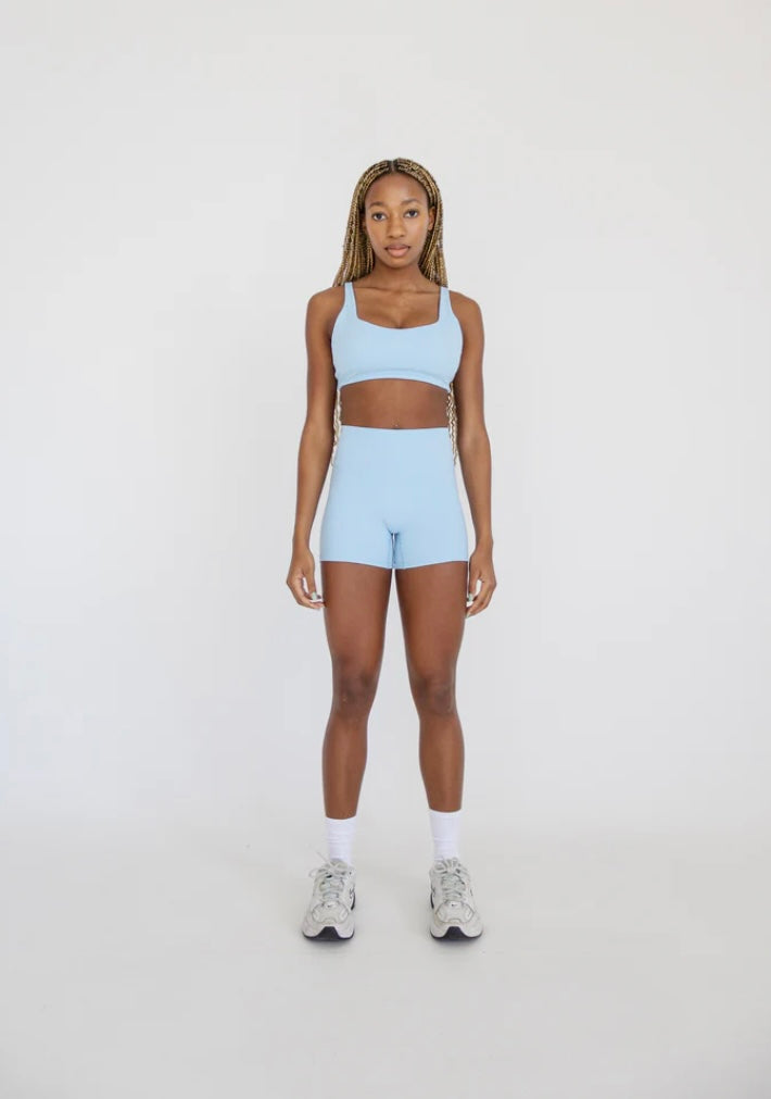 Mikro Short Crop - Ice Blue