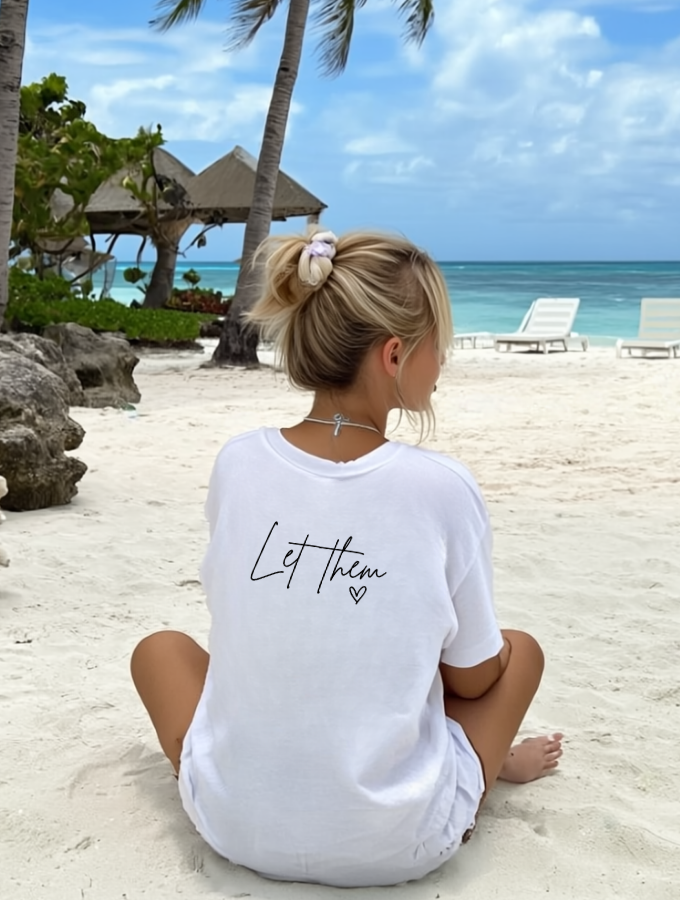 Let Them Tee - Roundneck - White