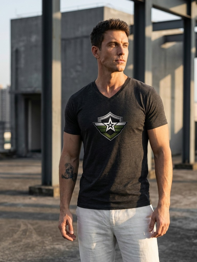 Aeronautica Tee - Militaire Series - VNeck