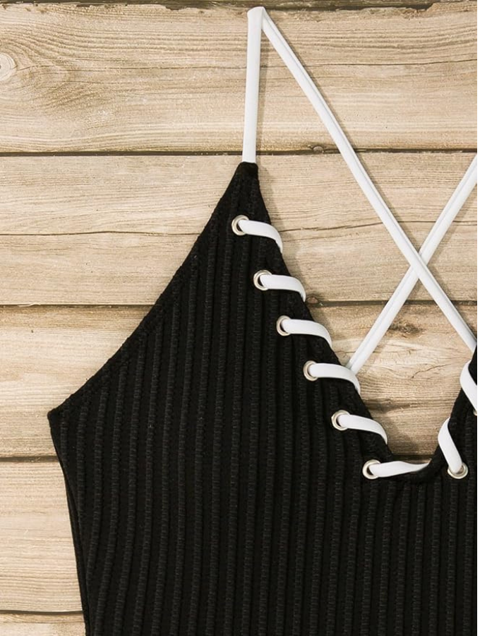 Siren Stitch Body/Swim Suit - Noir