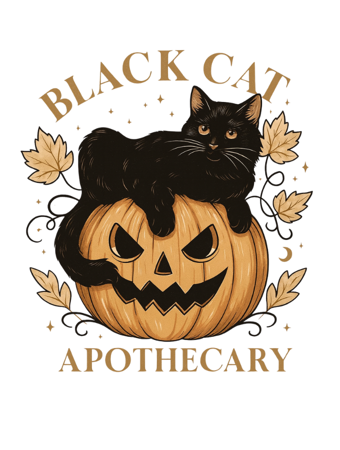 Black Cat Tee - White