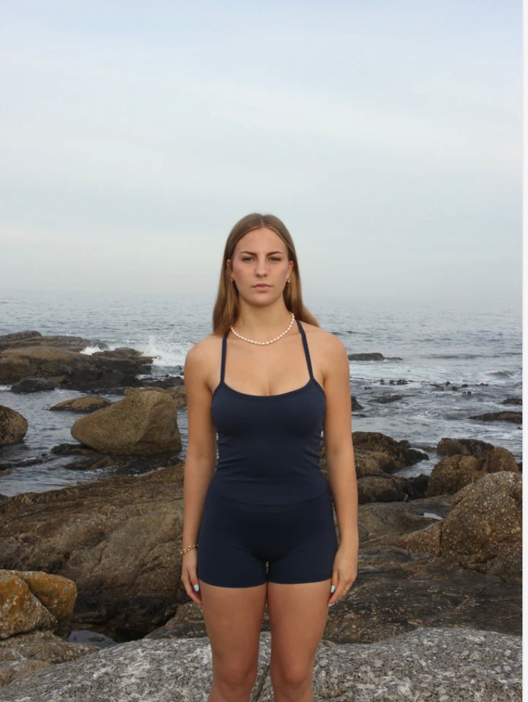 Serenity Cami Tank - Navy