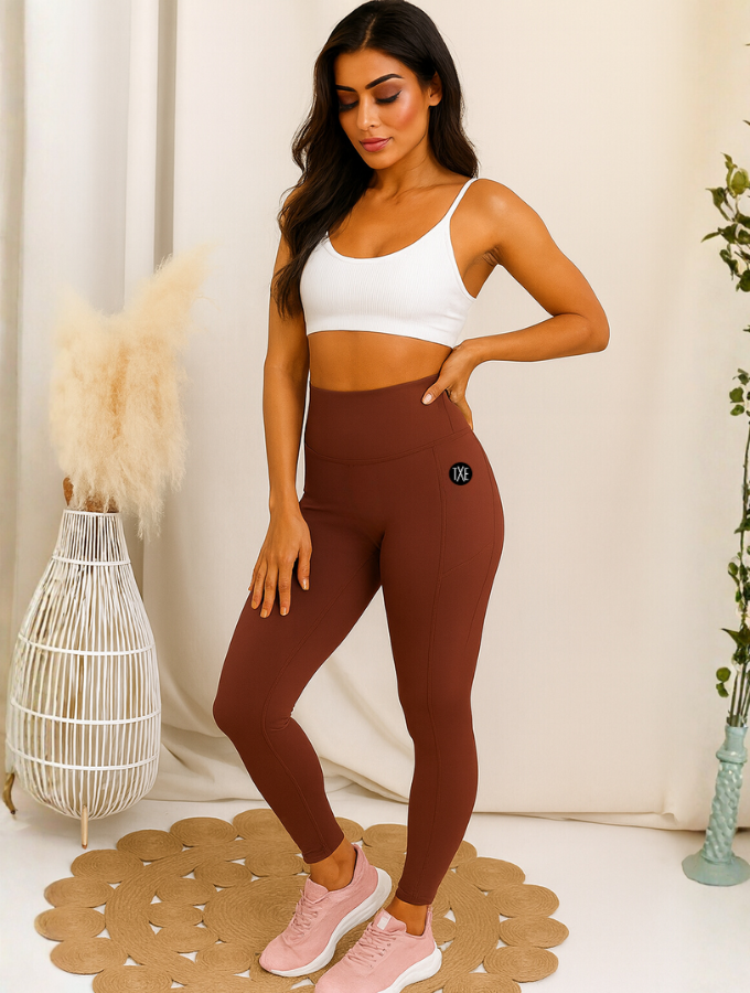 Active Contour Leggings - Cocoa