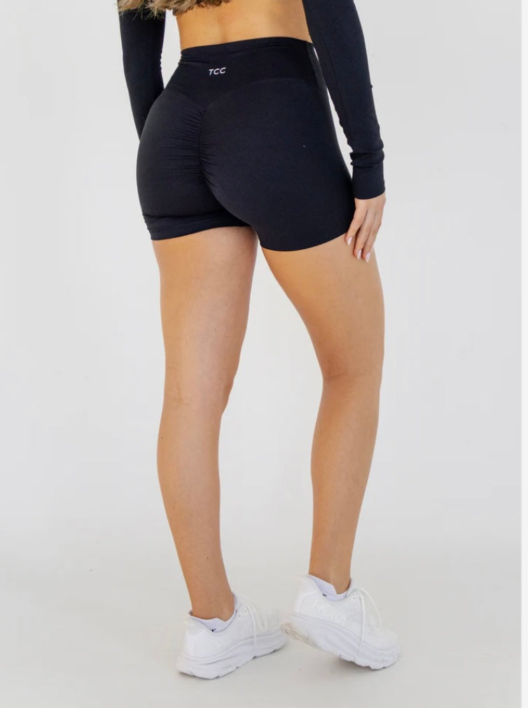 Mystique Scrunch Shorts - Black