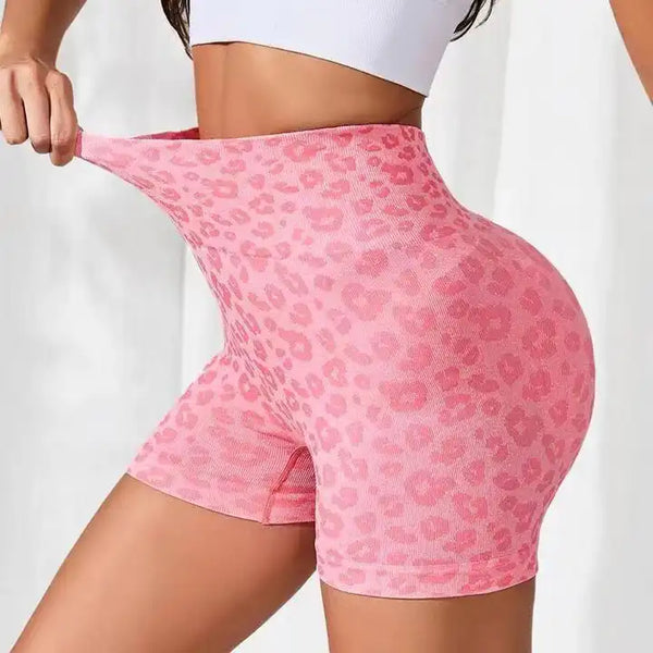 Seamless Leopard Print Hot Pants