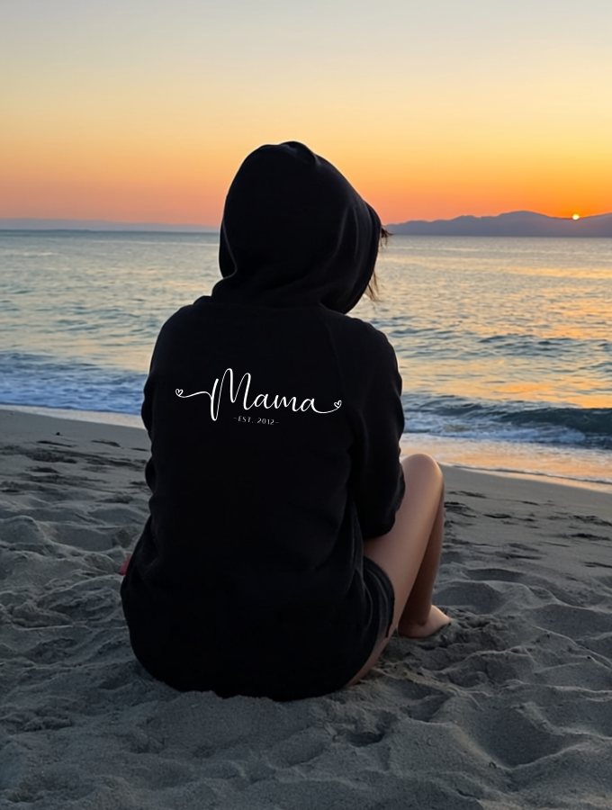 MAMA HOODIE - BLACK