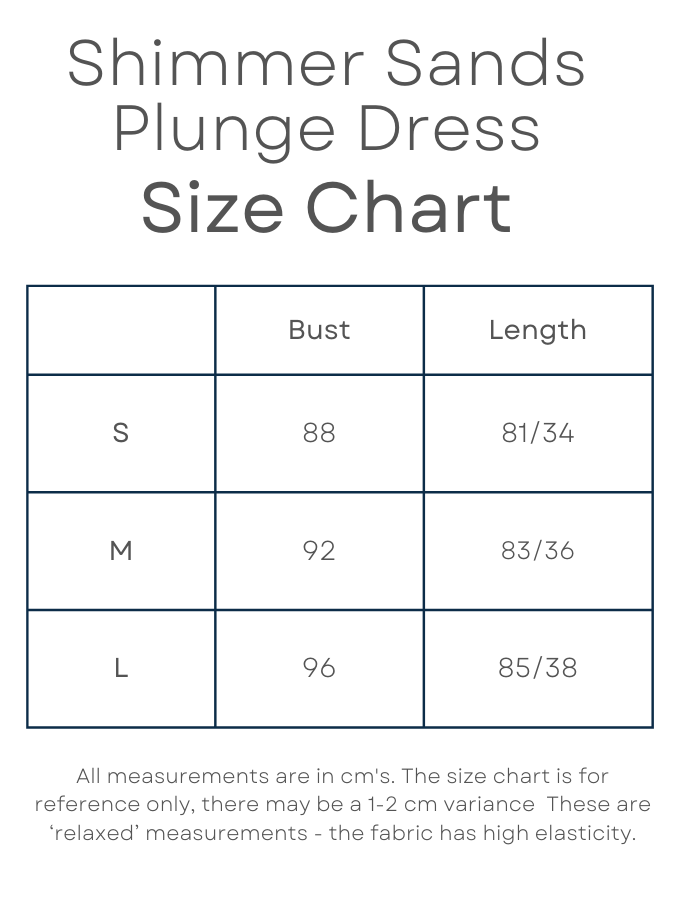 Shimmer Sands Plunge Dress