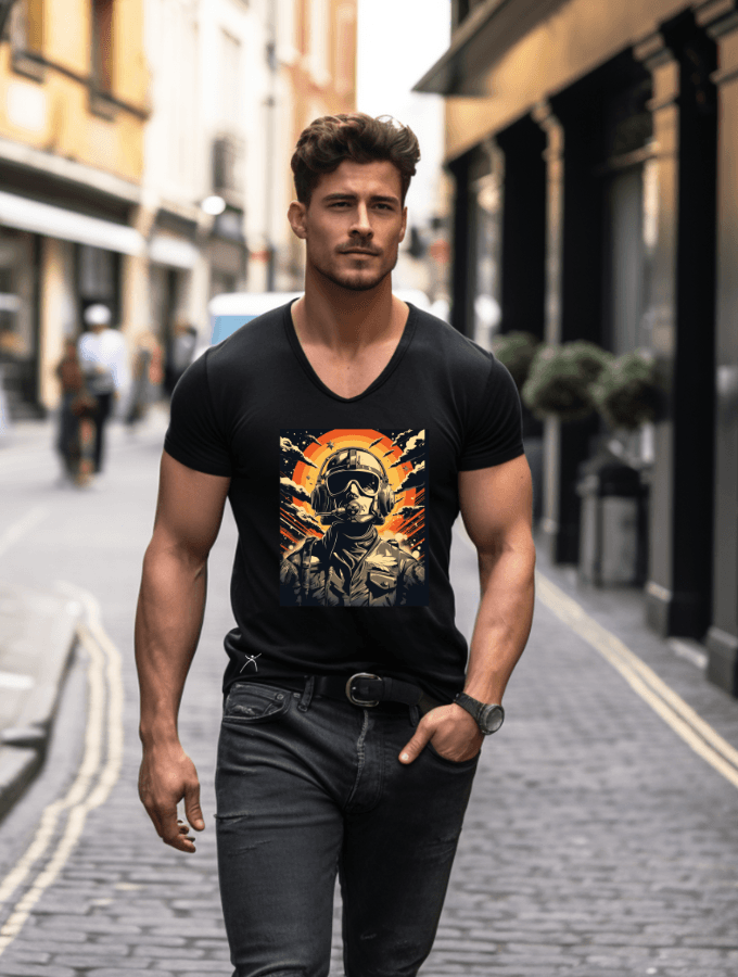 MAVERICK TEE - MILITAIRE SERIES - BLACK - TONED