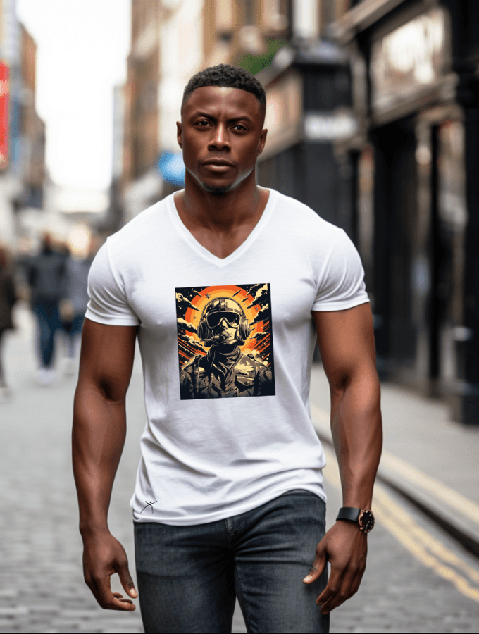 MAVERICK TEE - MILITAIRE SERIES - WHITE - TONED