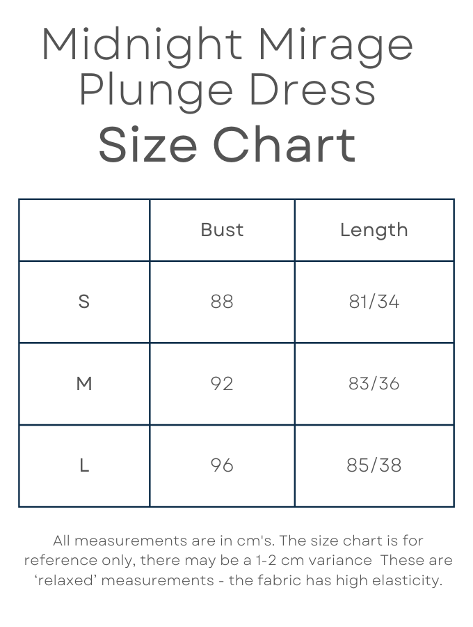 Midnight Mirage Plunge Dress