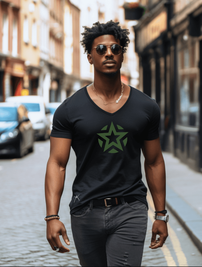 ROUGE TEE - MILITAIRE SERIES - BLACK - TONED