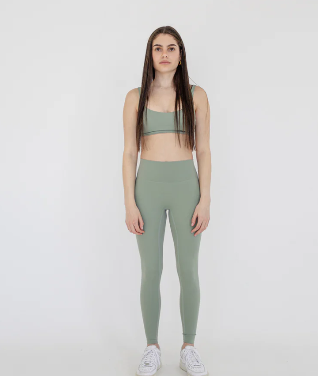 Mikro Short Crop - Sage Green