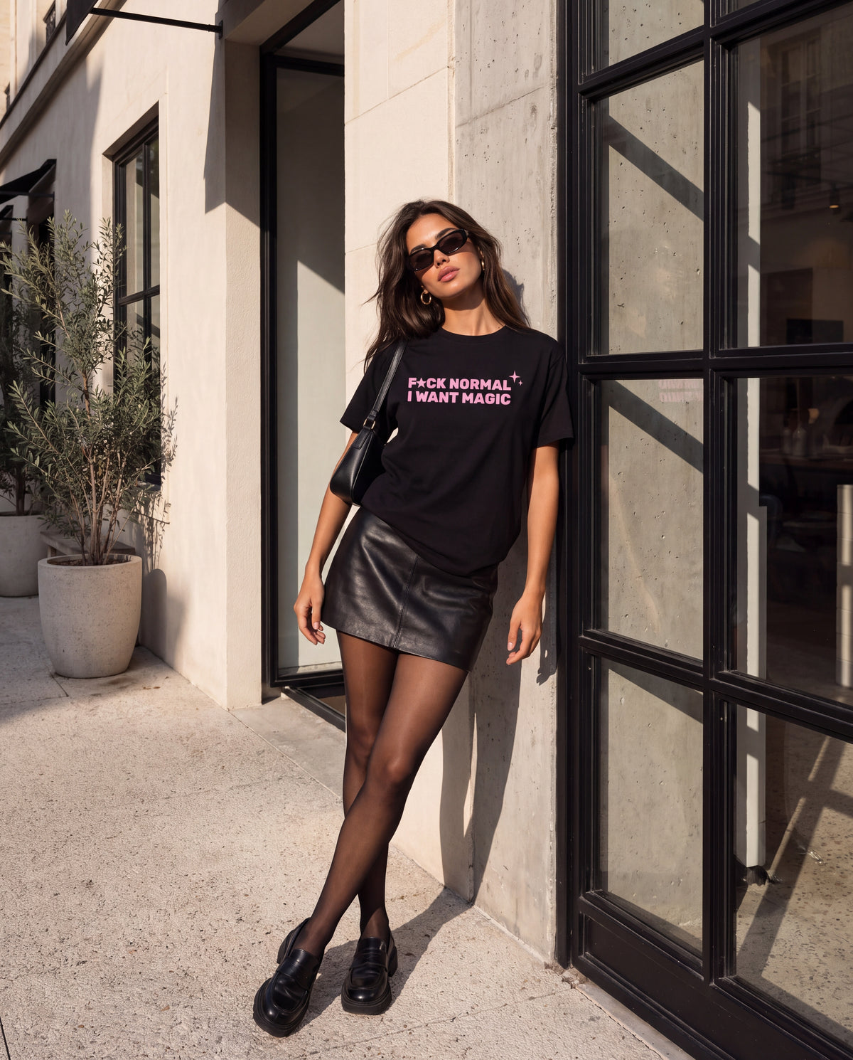 The Want Magic Tee in Black