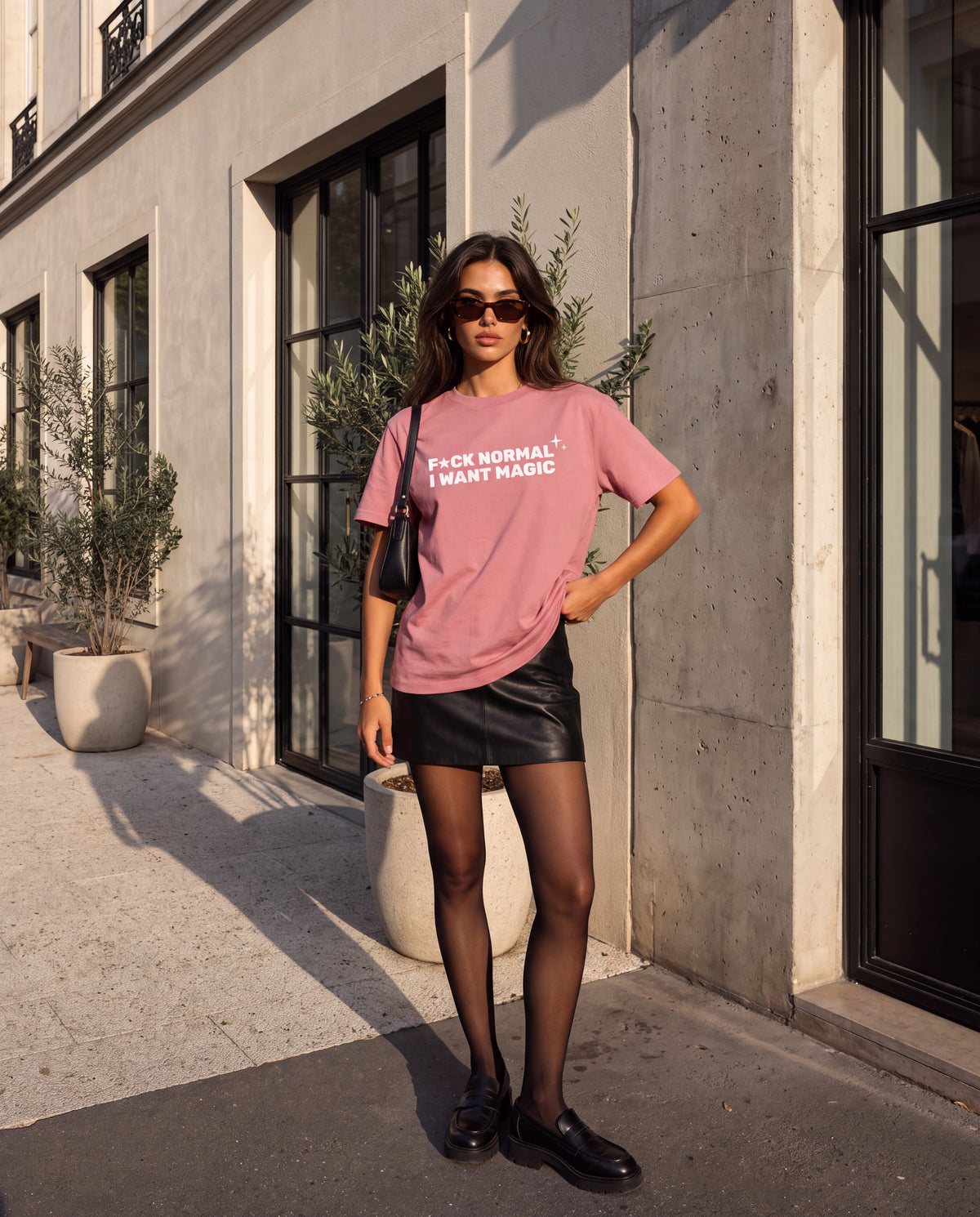 The Want Magic Tee in Pink